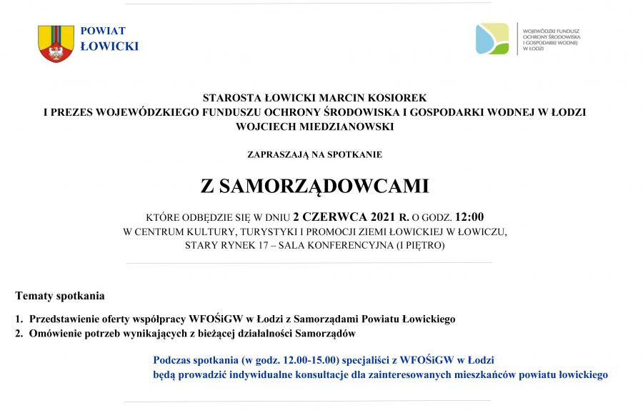 Spotkanie 2 czerwca w Łowiczu - zaproszenie