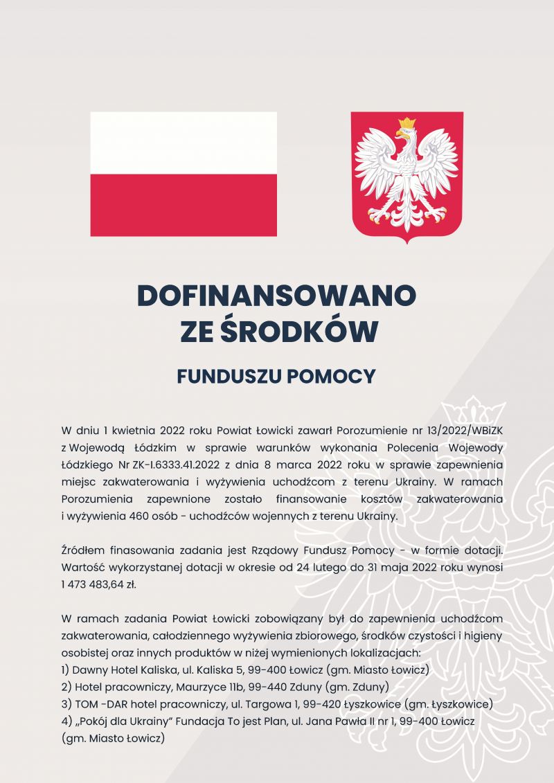 plakat fundusz pomocy Ukrainie