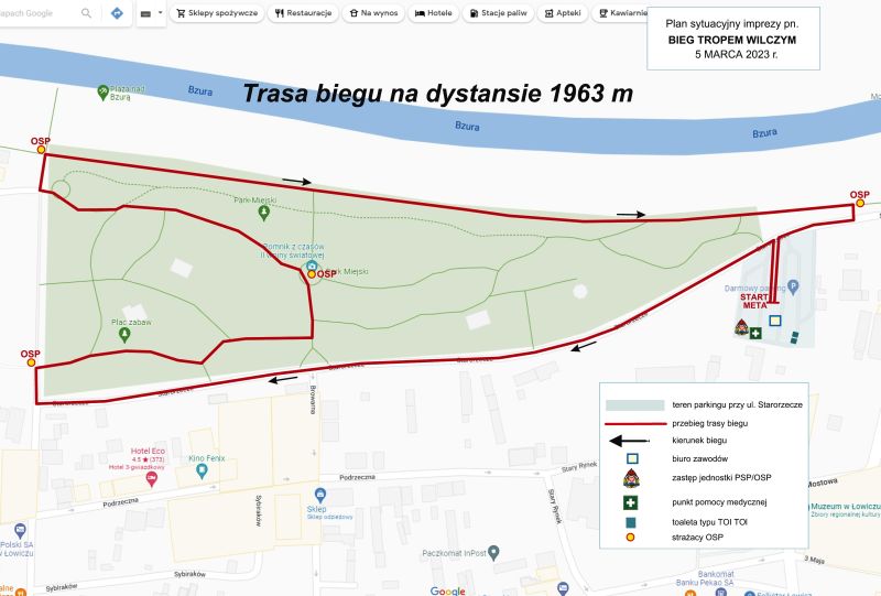 bieg tropem wilczym - trasa 1963 m