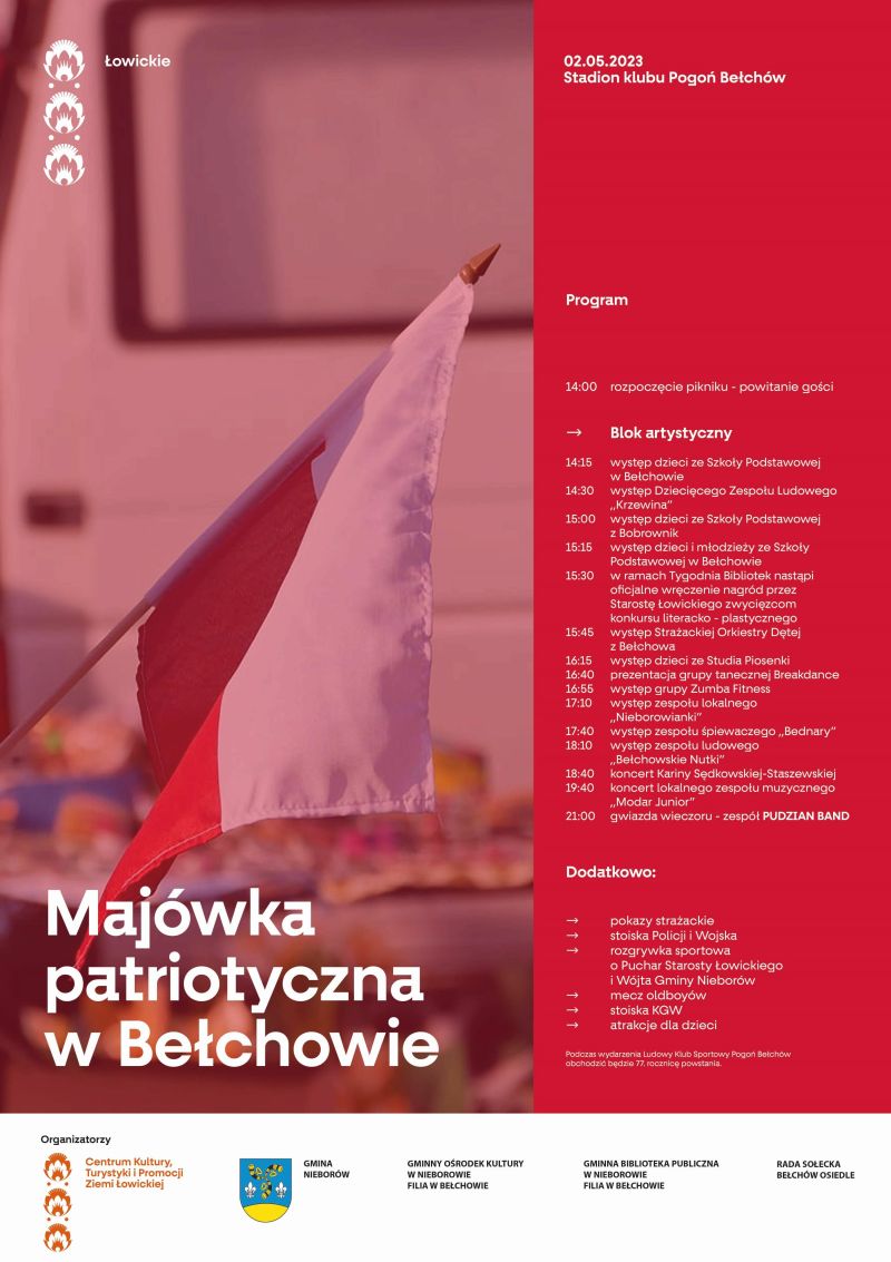 plakat majówka patriotyczna