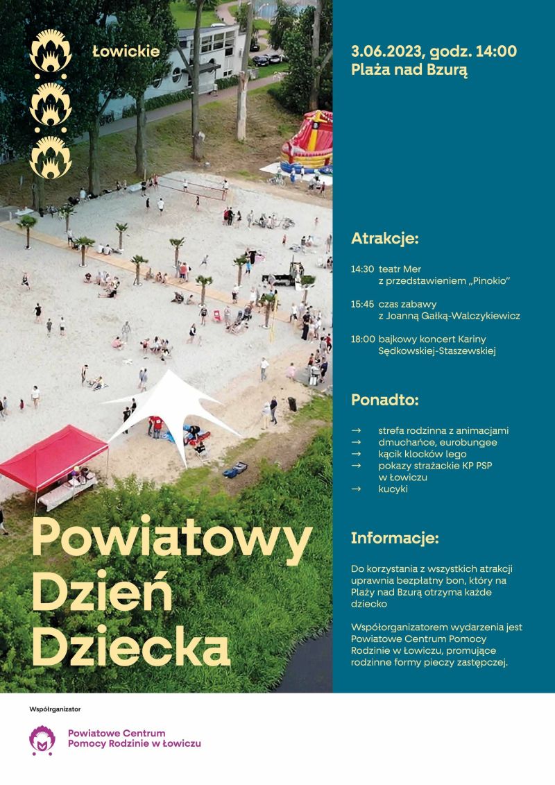 plakat powiatowy dzień dziecka