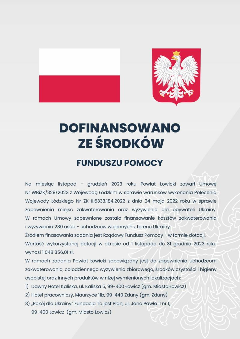 plakat fundusz pomocy Ukrainie