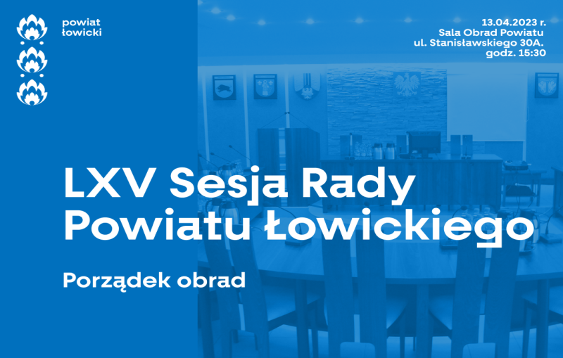 LXV Sesja Rady Powiatu Łowickiego