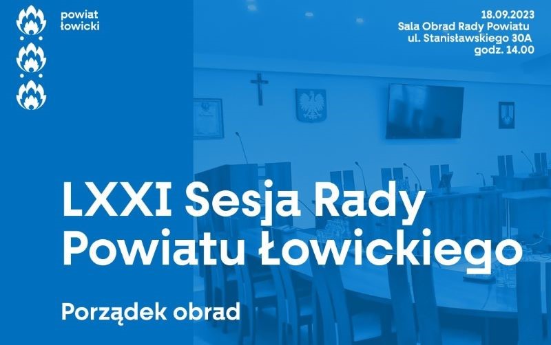 LXXI Sesja Rady Powiatu Łowickiego